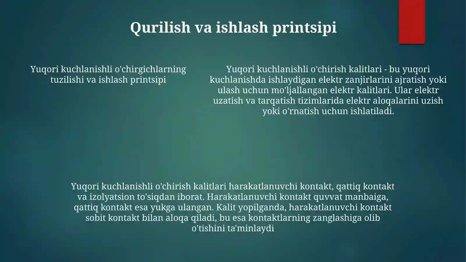 YuqoriKuchlanishliÕchirgichlar 4