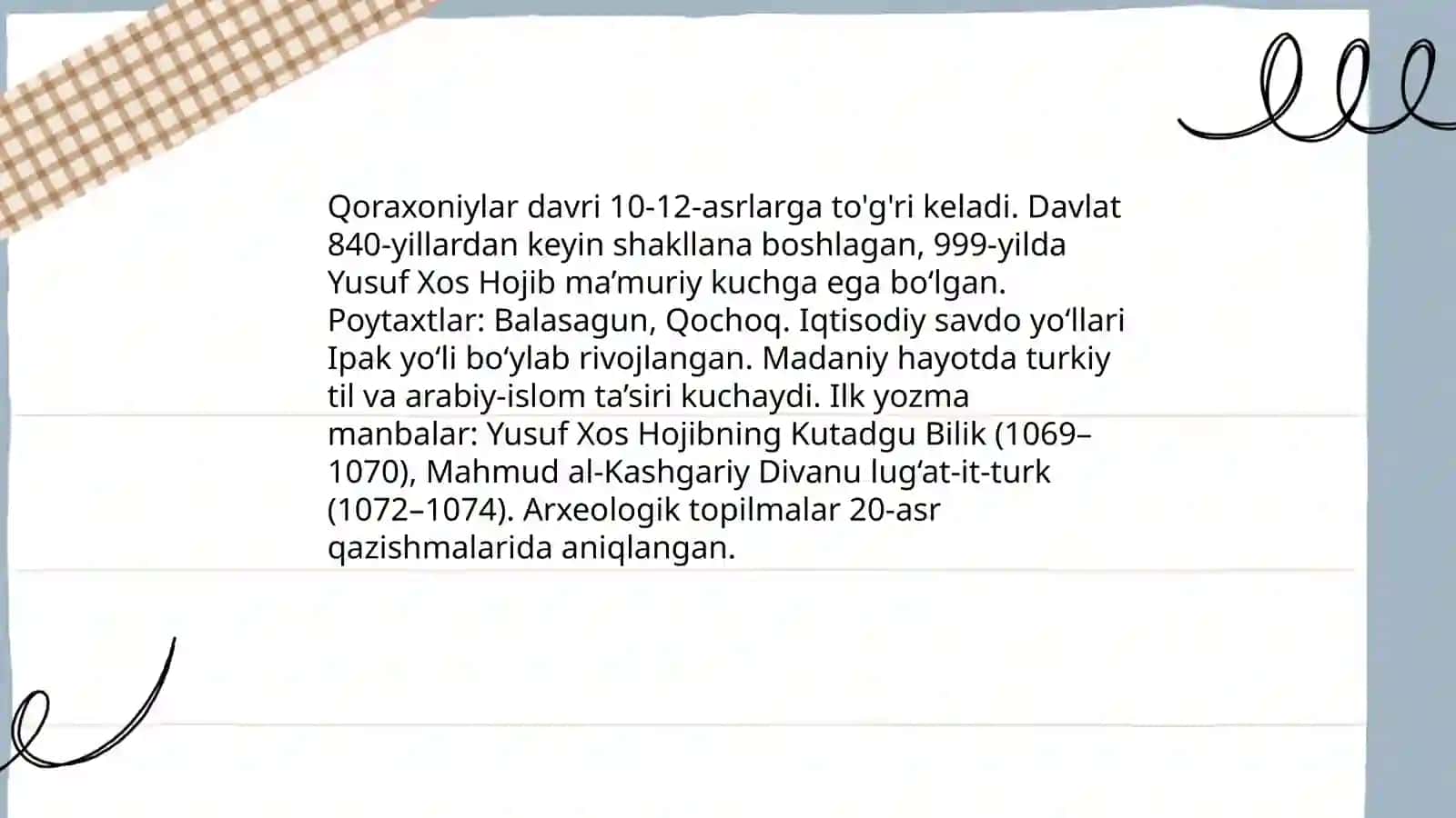 Oʻzbek tilining taraqqiyot bosqichlari 4
