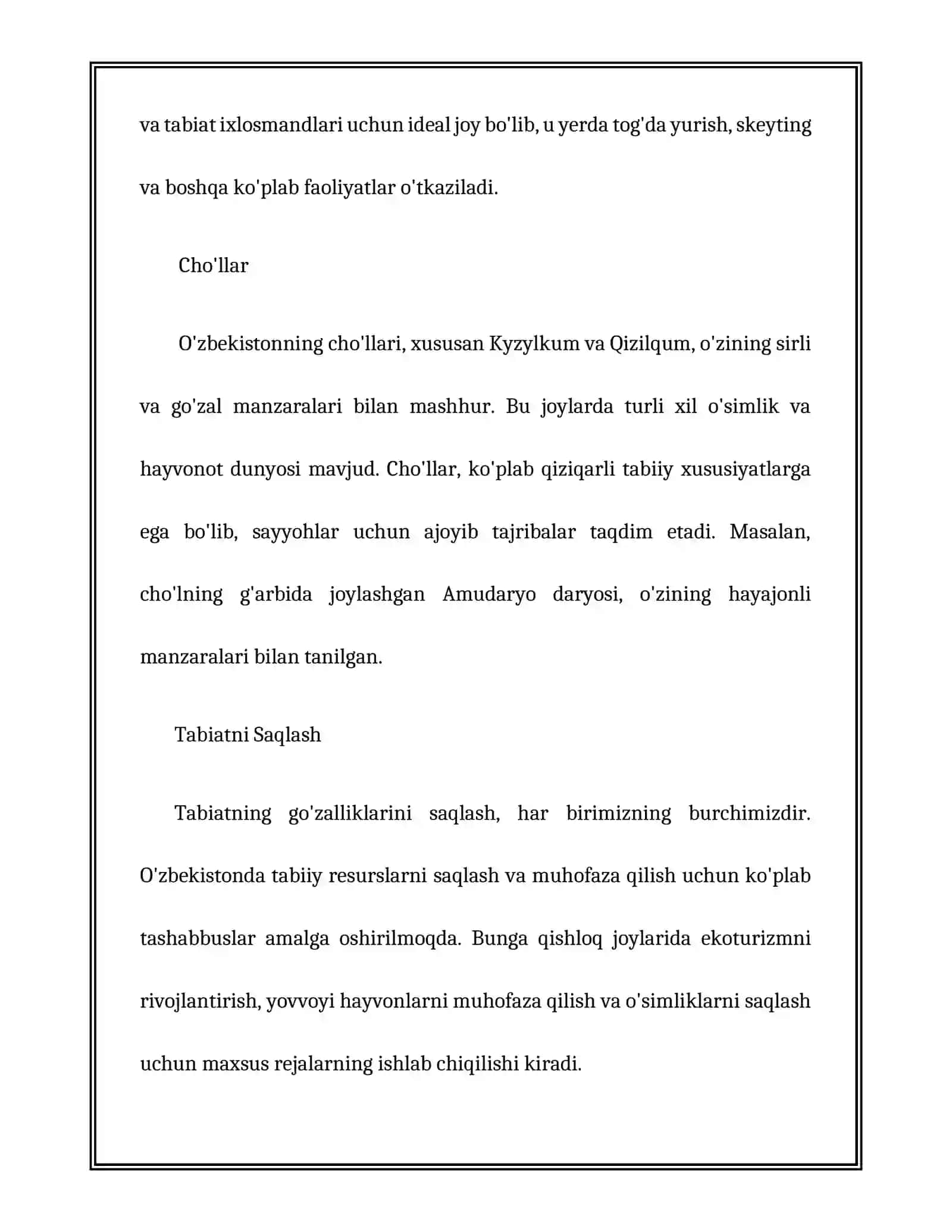 Tabiat burchagi 4