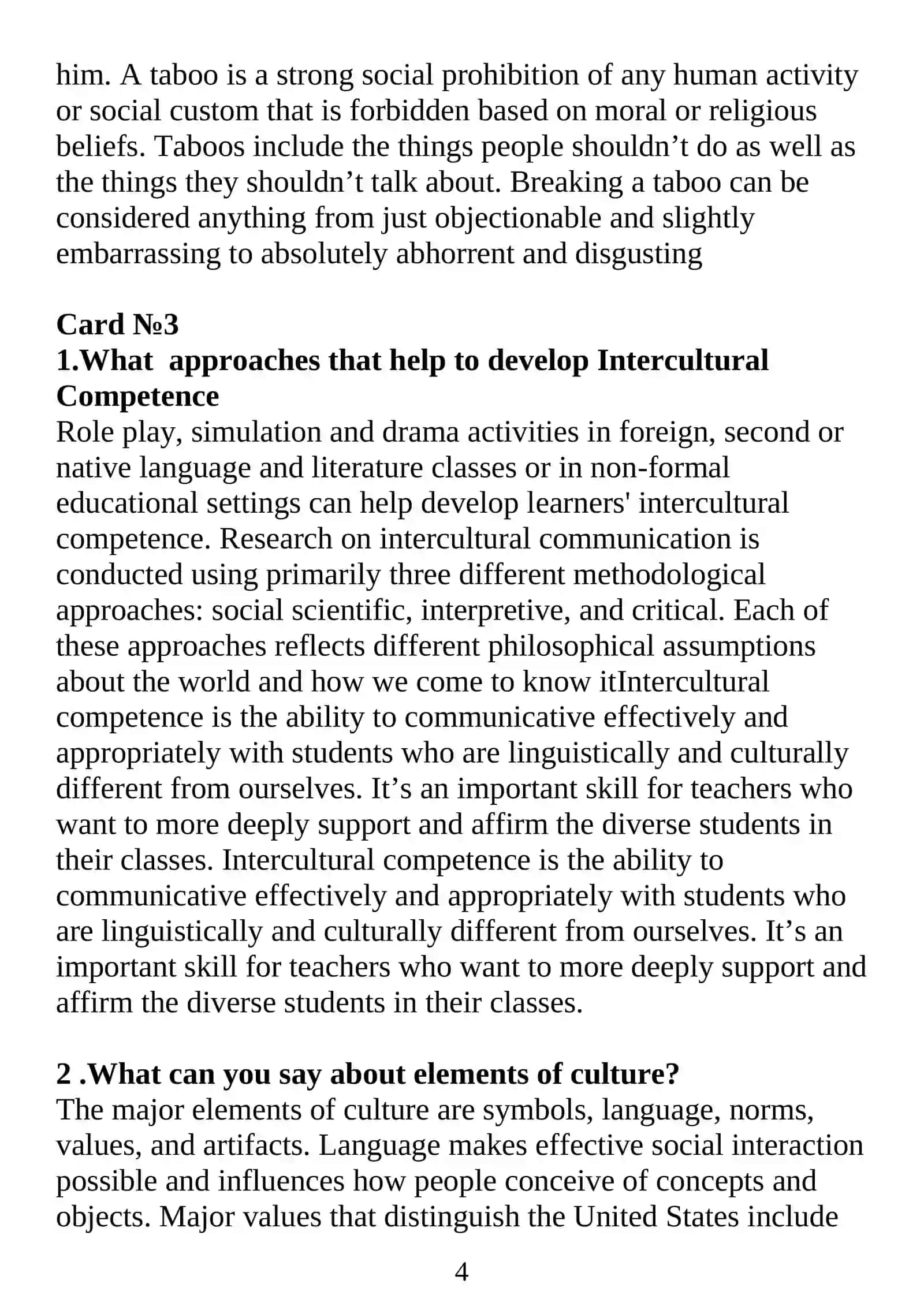 Innovative tools for development of intercultural competence 4