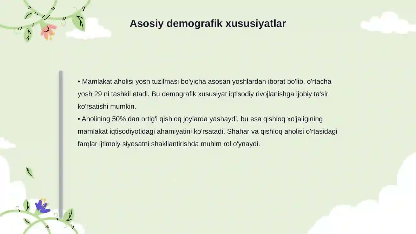 Hududiy tarkib va mintaqalarning ijtimoiy demografik xususiyatlari 4