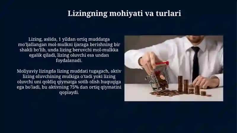 Investitsiya faoliyatini kreditlash va lizing mexanizmi 4