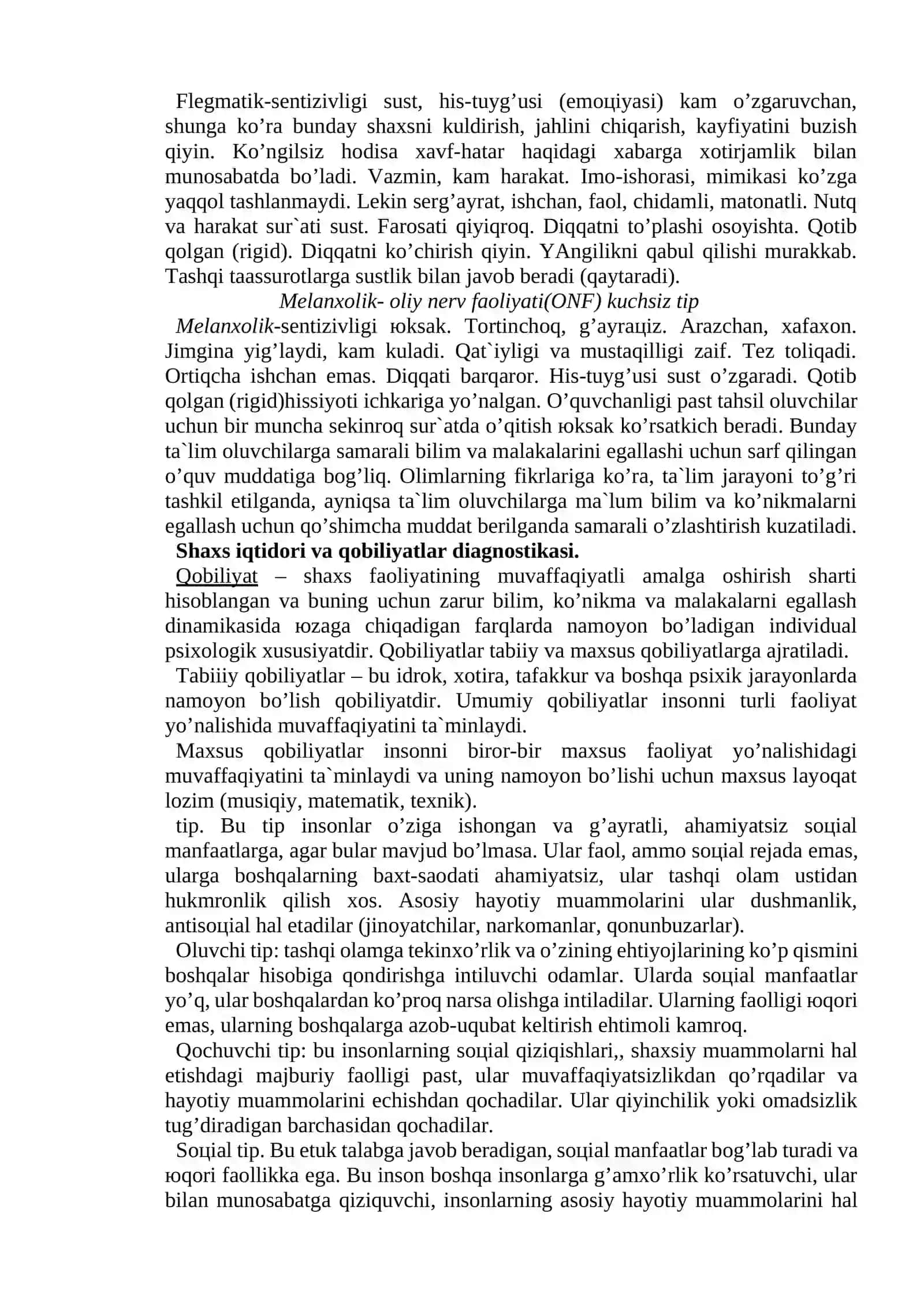 Shахs kаsbiy fаоliyatidа individuаl tipоlоgik хususiyatlаrni o’rni 4