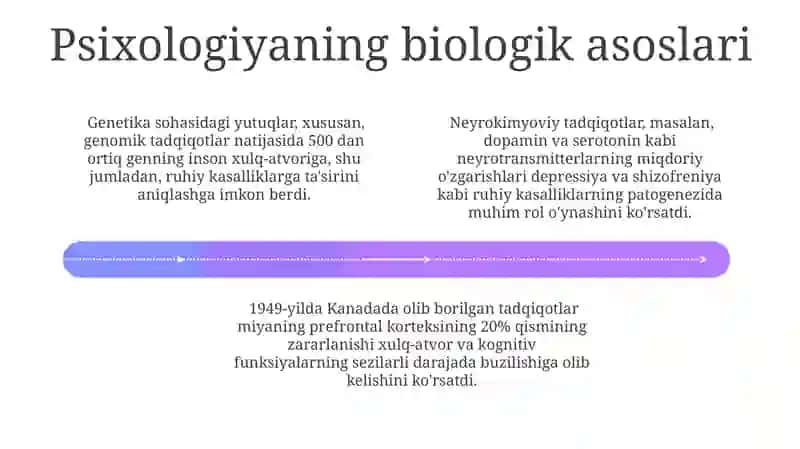 Psixologiya rivojlanishining asosiy tendentsiyalari 4