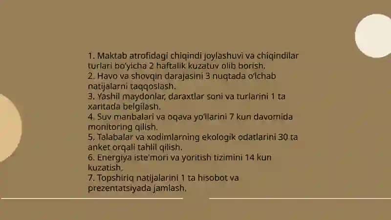 Ekologik madaniyatni shakillantirishda o'qituvchining kuzatishga yo'naltirilgan topshiriqlar 4