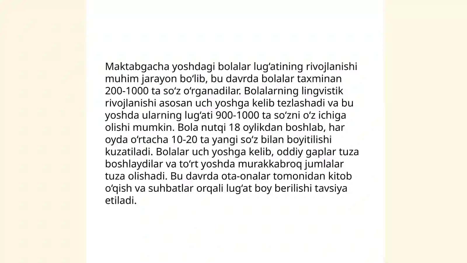 Maktabgacha yoshdagi bolalar bilan lug`at ishini olib borishning nazariy asoslari 4
