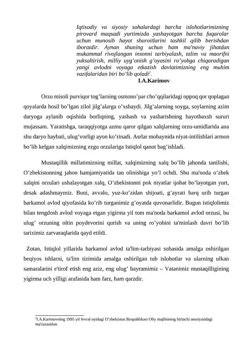 Barkamol avlod - O’zbekiston taraqqiyotining poydevori 4