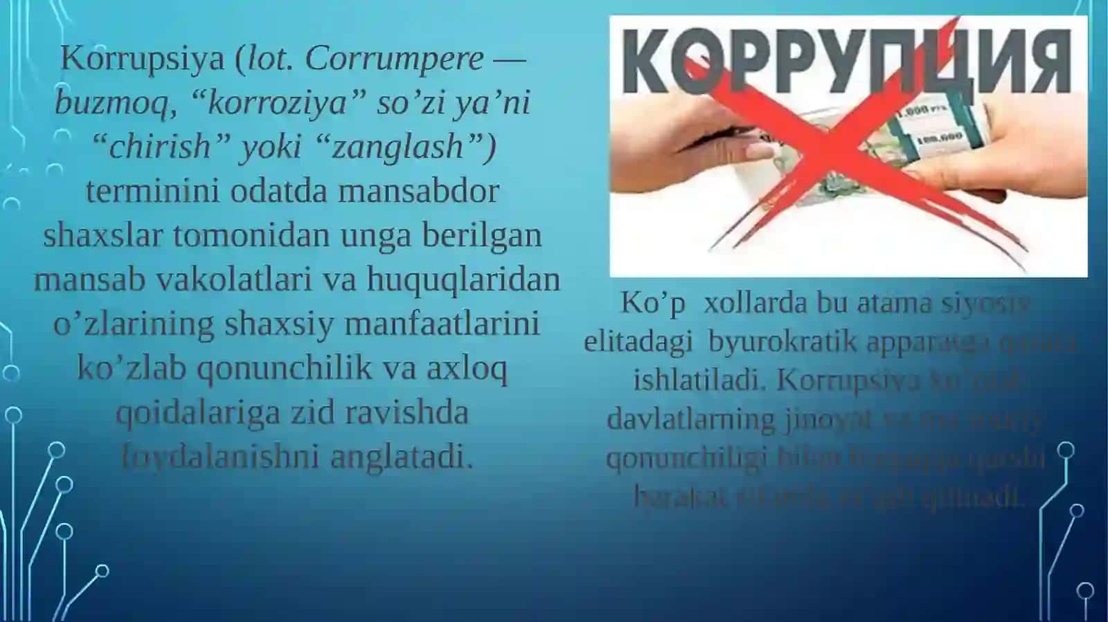 KORRUPSIYAGA QARSHI KURASHISH – JAMIYAT TARAQQIYOTINING ASOSI 4