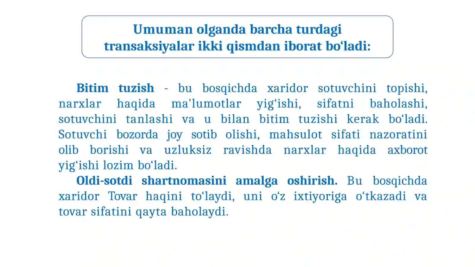 Transaksiya va transformatsiya harajatlari 4