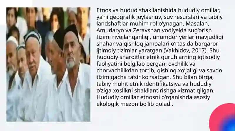 Etnos va hudud shakllanishining ekologik omillari 4