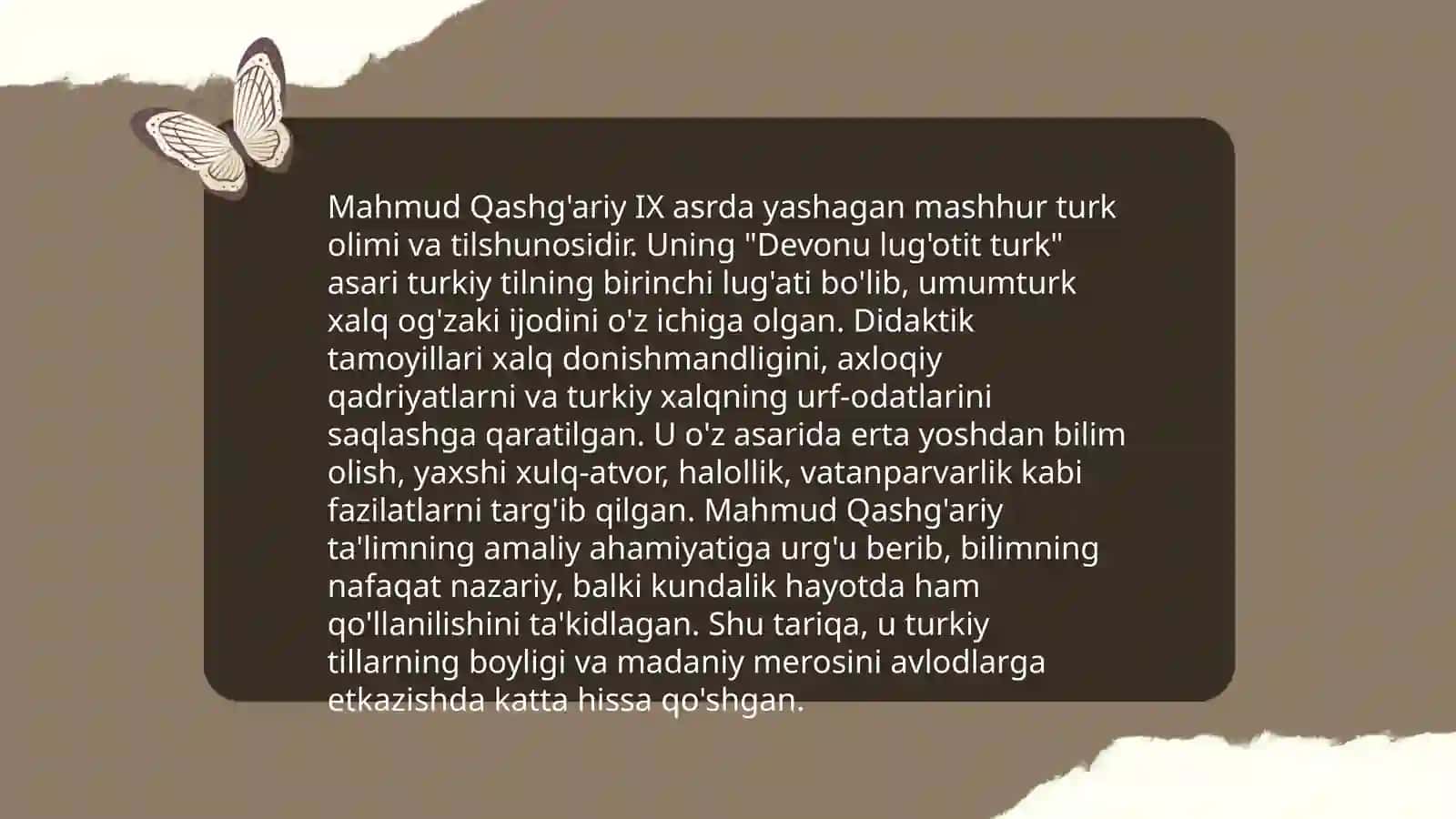 Mahmud Qashg'ariyning Pedagogik qarashlari 4