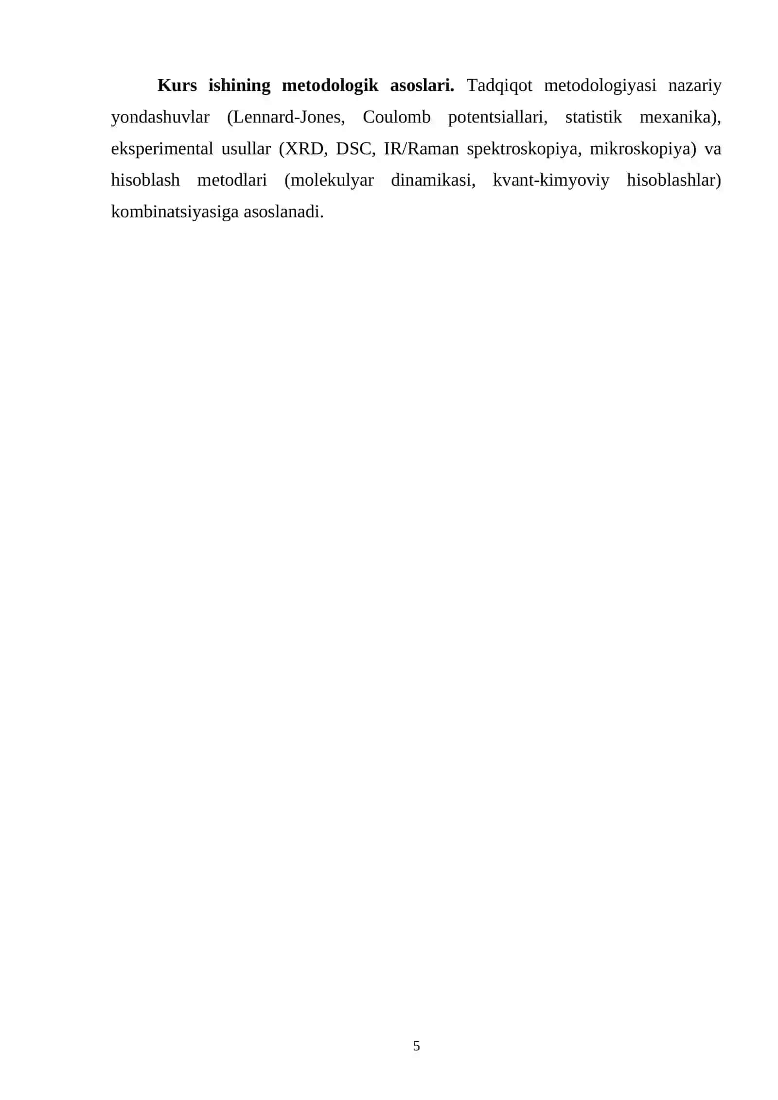 MOLEKULALARARO KUCHLARNING QATTIQ JISM VA SUYUQLIK TUZILISHIGA TA’SIRI 4
