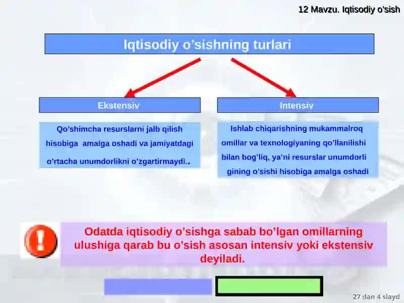 UZOQ MUDDATLI IQTISODIY O’SISH MODELLARI 4