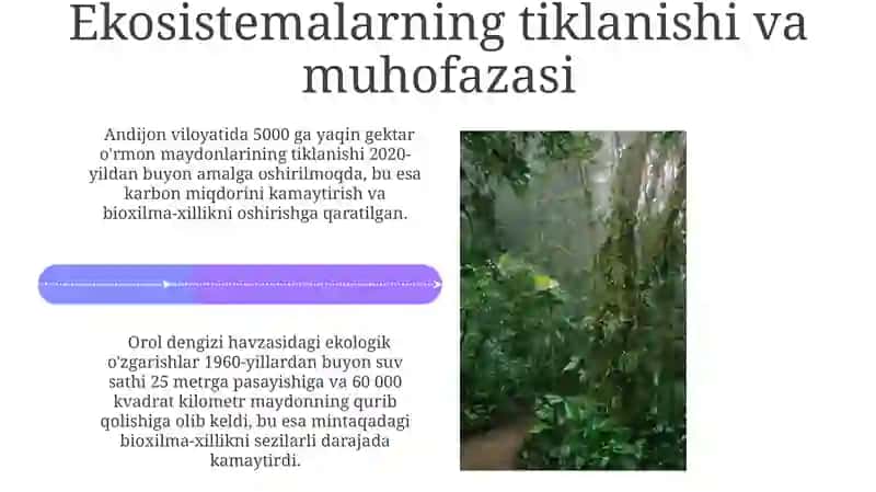 Ekotizimlarning uzgarishi biosfera ha1ida tushuncha 4