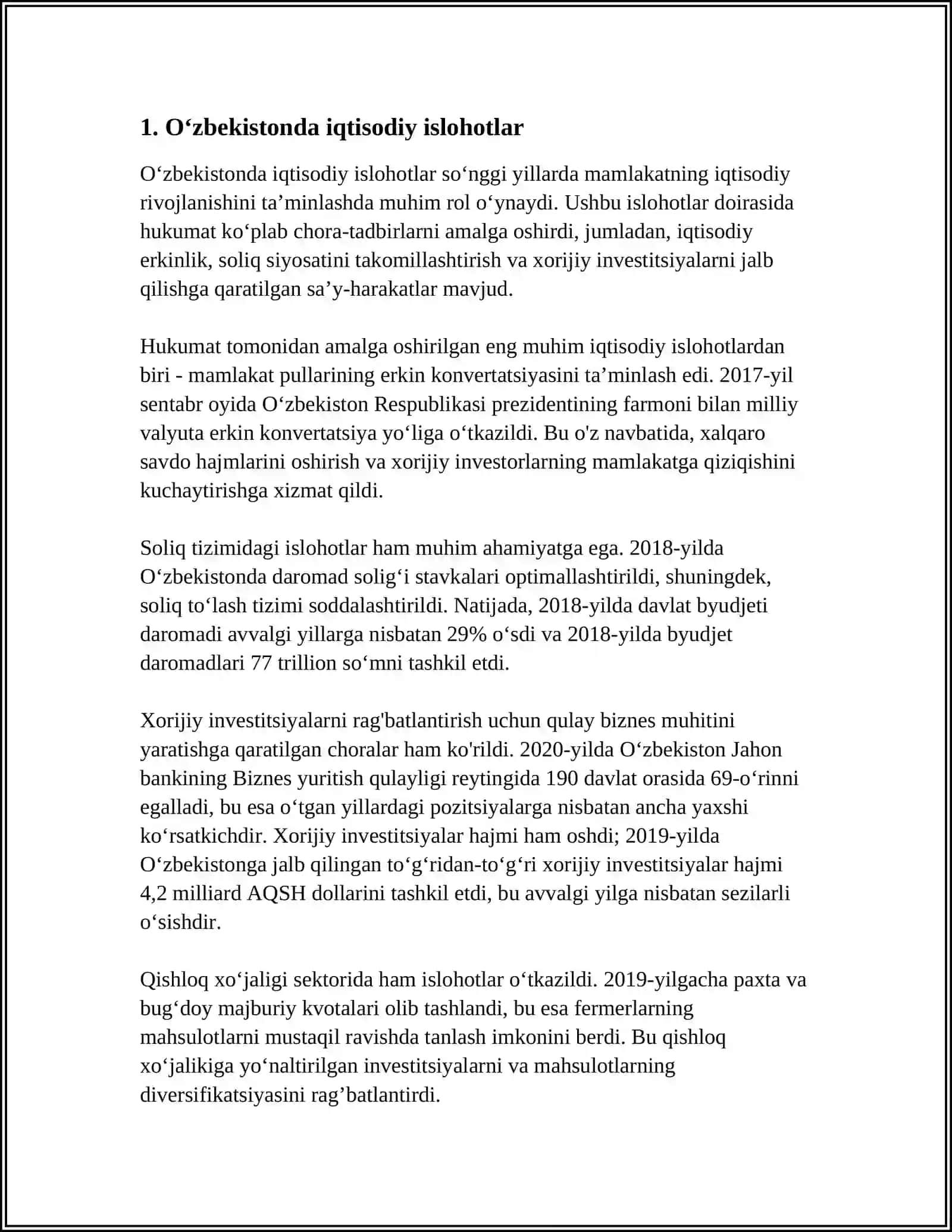 OʻZBEKISTONDA APALGA OSHILAYOTGAN OʻZGARISHLAR MAZMUN VA MOHIYATI 4