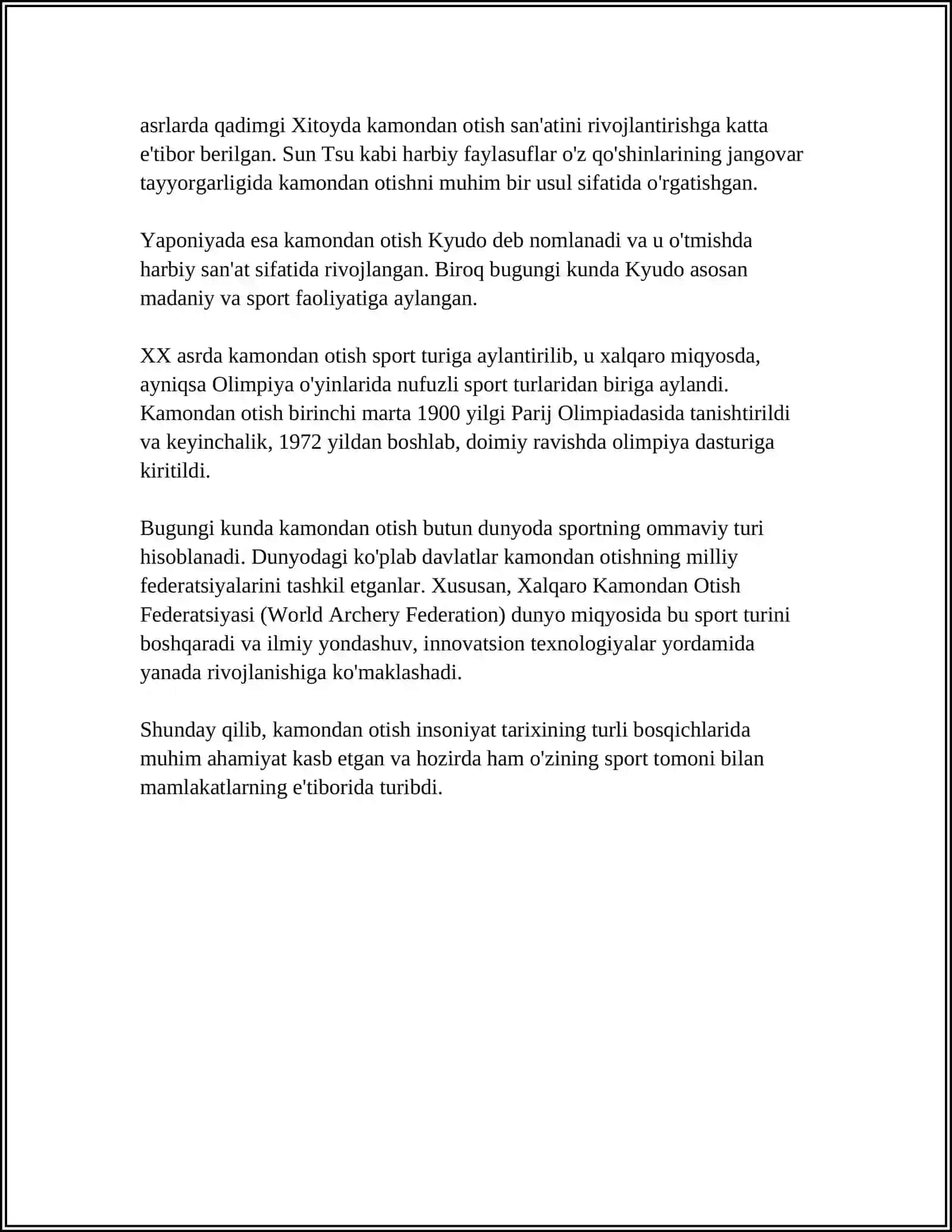 KAMONDAN OTISH MUSOBAQALARNI TASHKIL ETISH VA OʻTKAZISH 4