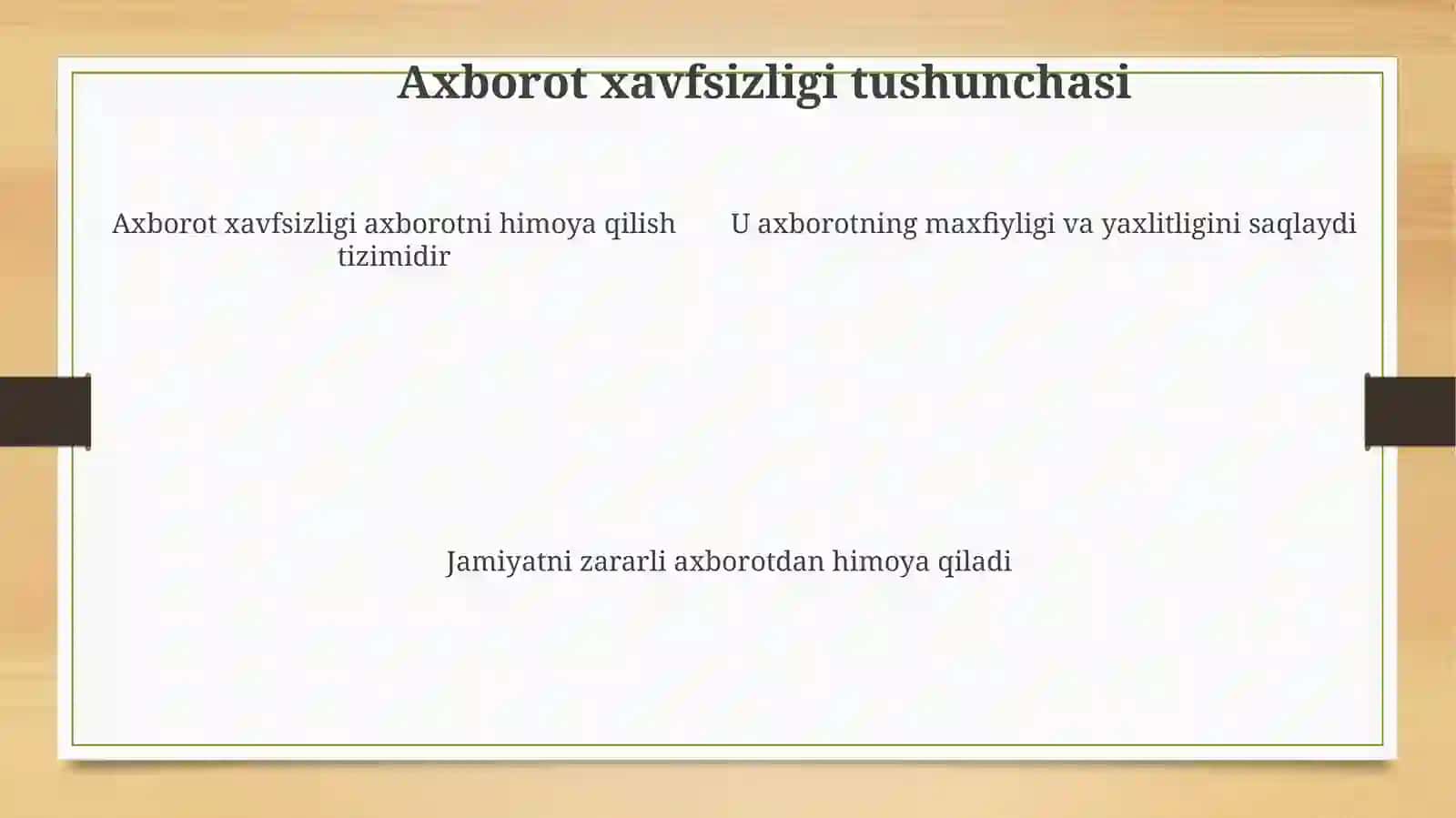 O'zbekistonni axborot xavfsizligini ta'minlashning ma'naviy huquqiy asoslari 4