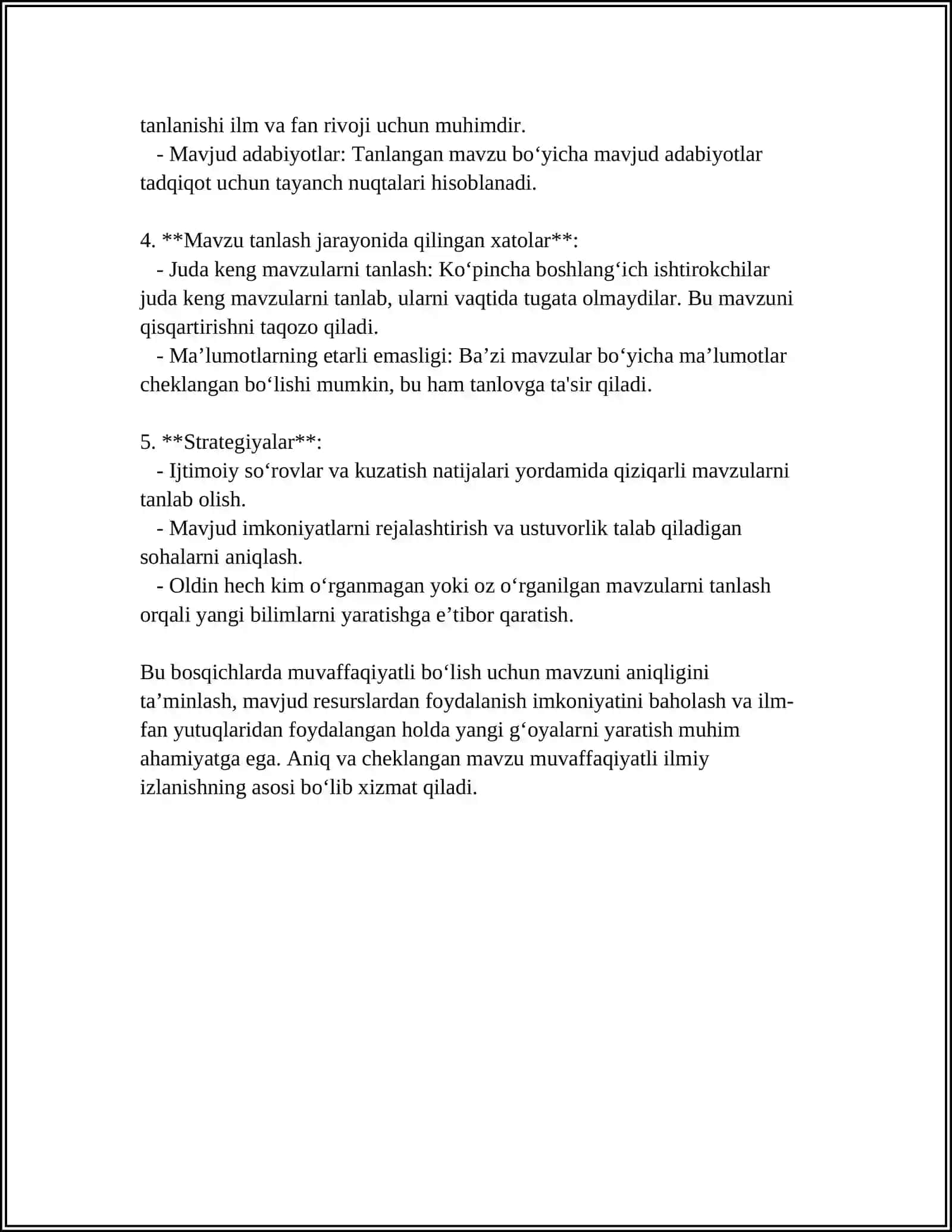 SHUNI MUSTAQIL ISH QILIB YOZISH KERAK 4