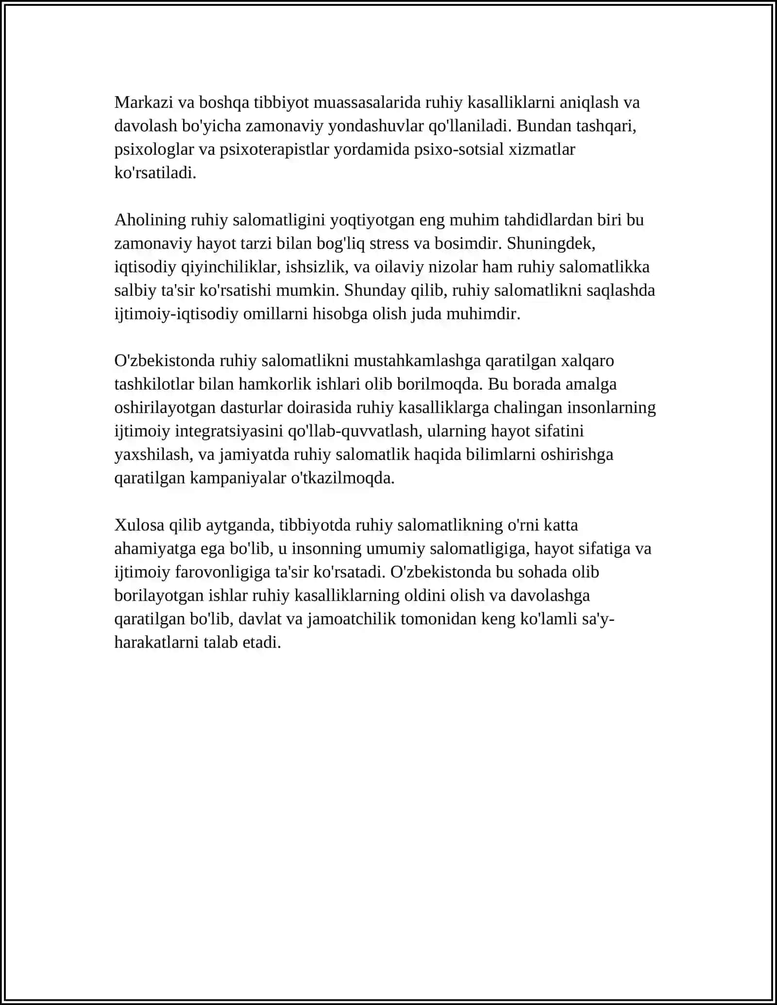 PSIXOLOGIYANING TIBBIYOT VA FARMATSEVTIKAGA BOG'LIQLIGI 4