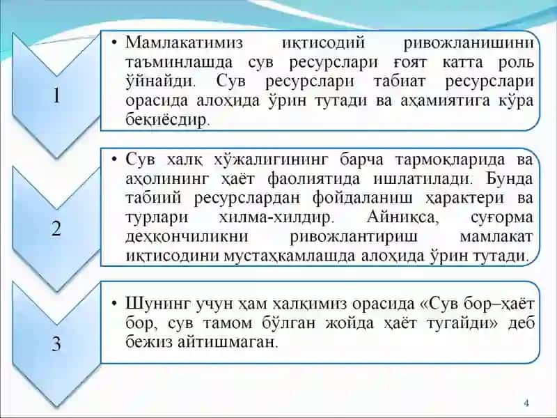 Сув хўжалиги иқтисоди ва менежмент 4