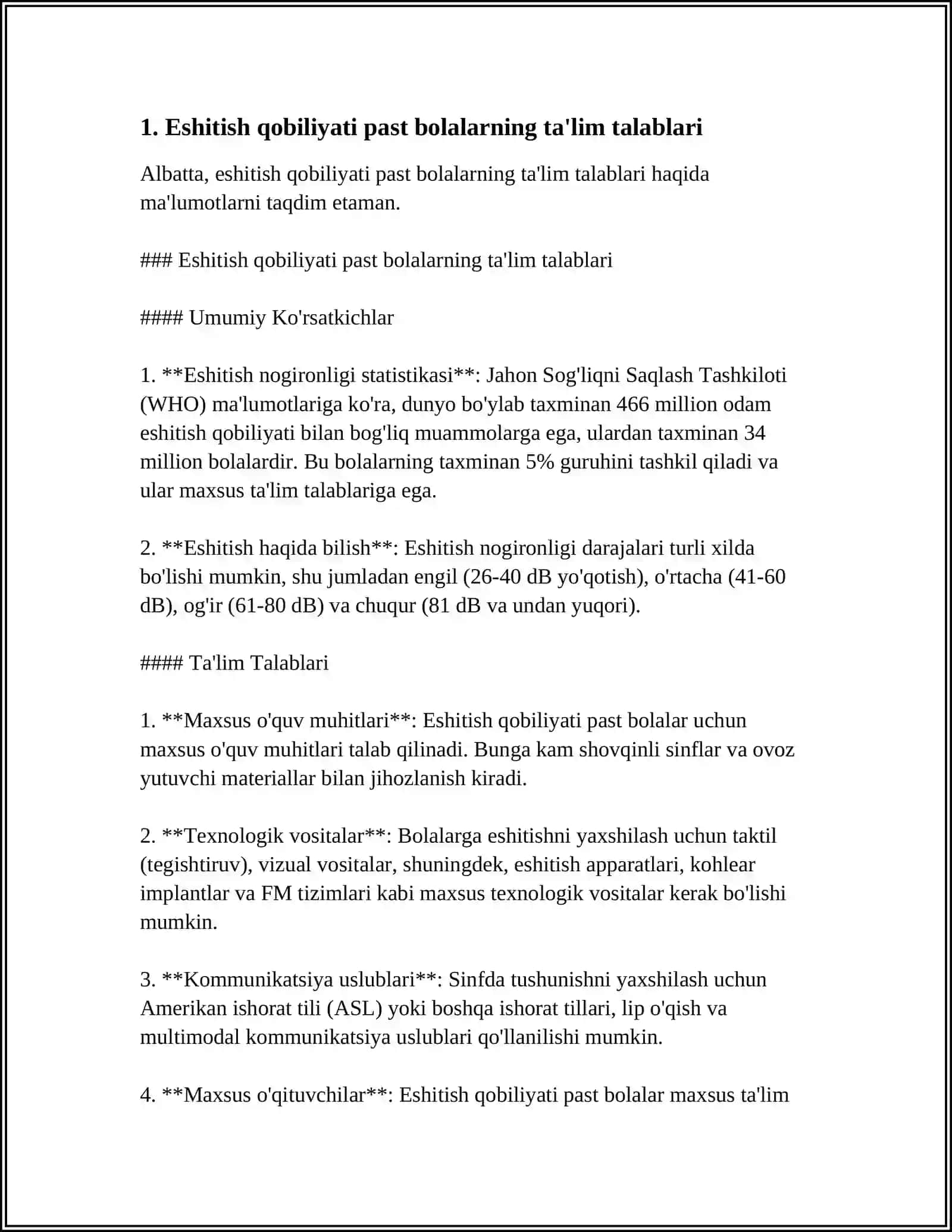 ESHITISHDA NUQSONI BOR BOLALARNING TAʼLIM TARBIYASI 4