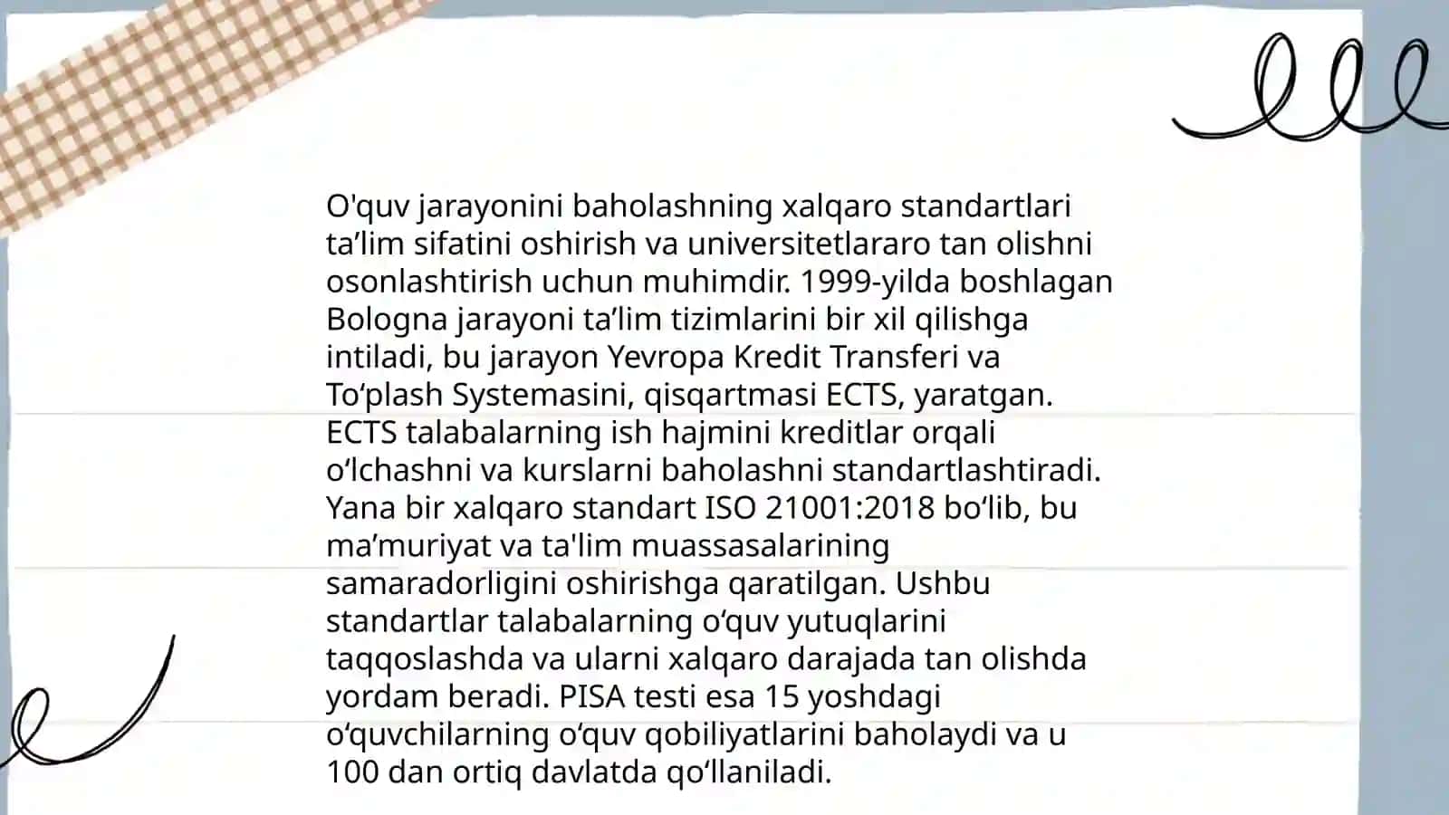 Xalqaro baholash dasturlari: maqsad va vazifalar 4
