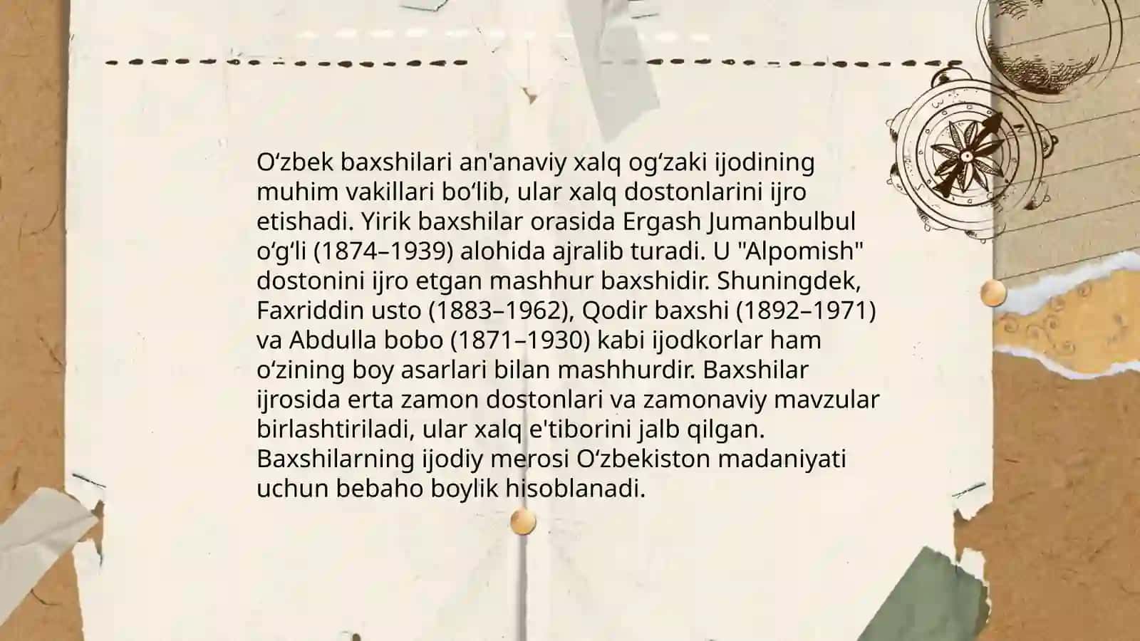 Baxshilik sa'nati dostonchilik maktablari va doston turlari 4
