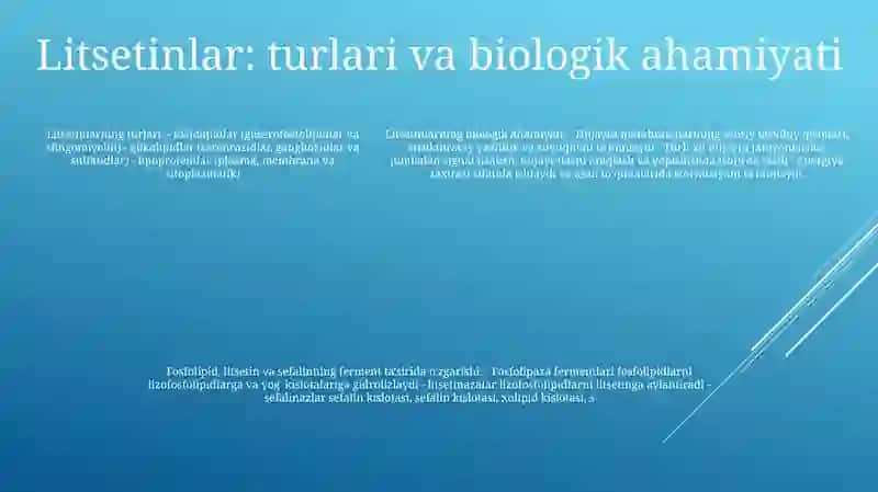 Fosfolipidlar.Litsetinlar Va Kefalinlar. Fermentlar TaʼSirida OʻZgarishi 4
