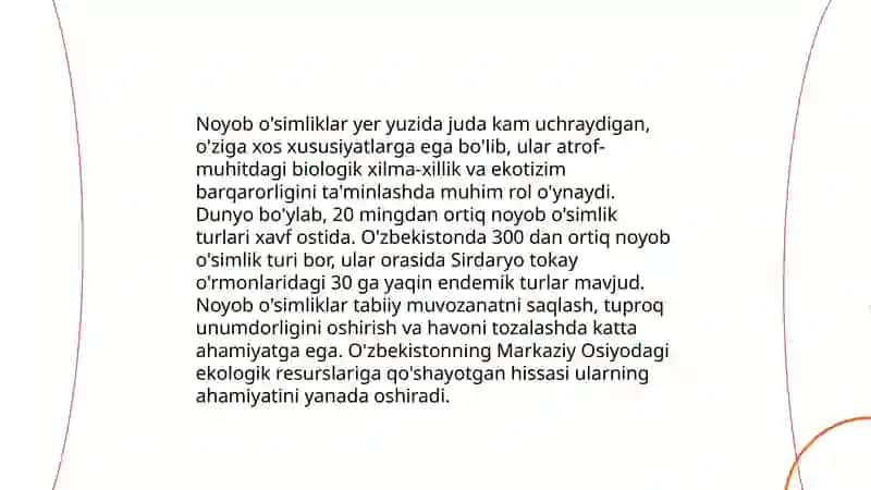 Noyob o'simliklar 10 taligi 4