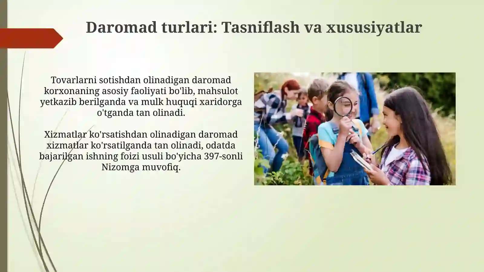 Odatdagi faoliyatdan olinadigan daromad 4