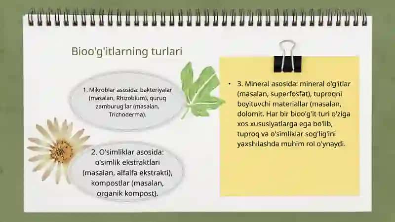 Mikroorganizmlar asosida bioo'g'it tayyorlash 4