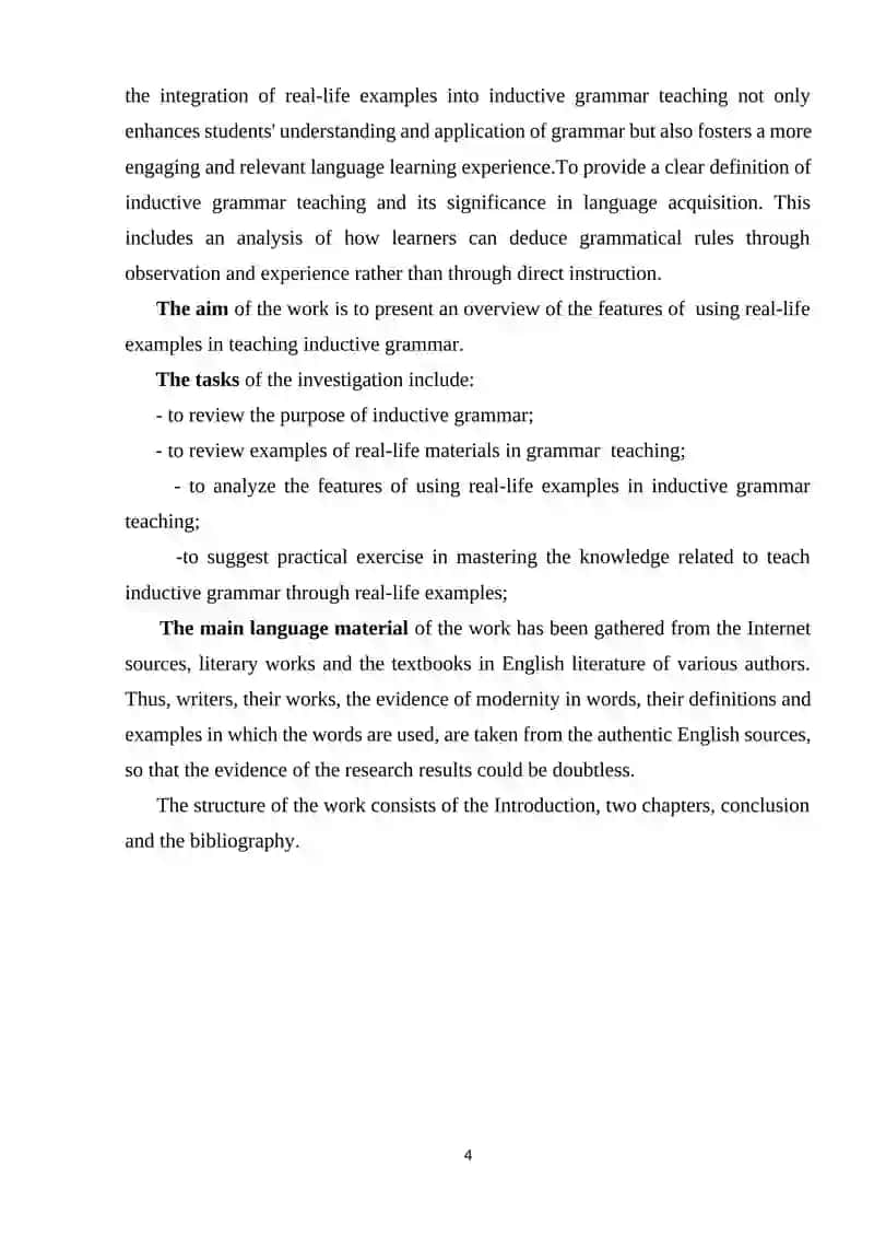 USING REAL-LIFE EXAMPLES IN INDUCTIVE GRAMMAR TEACHING 4