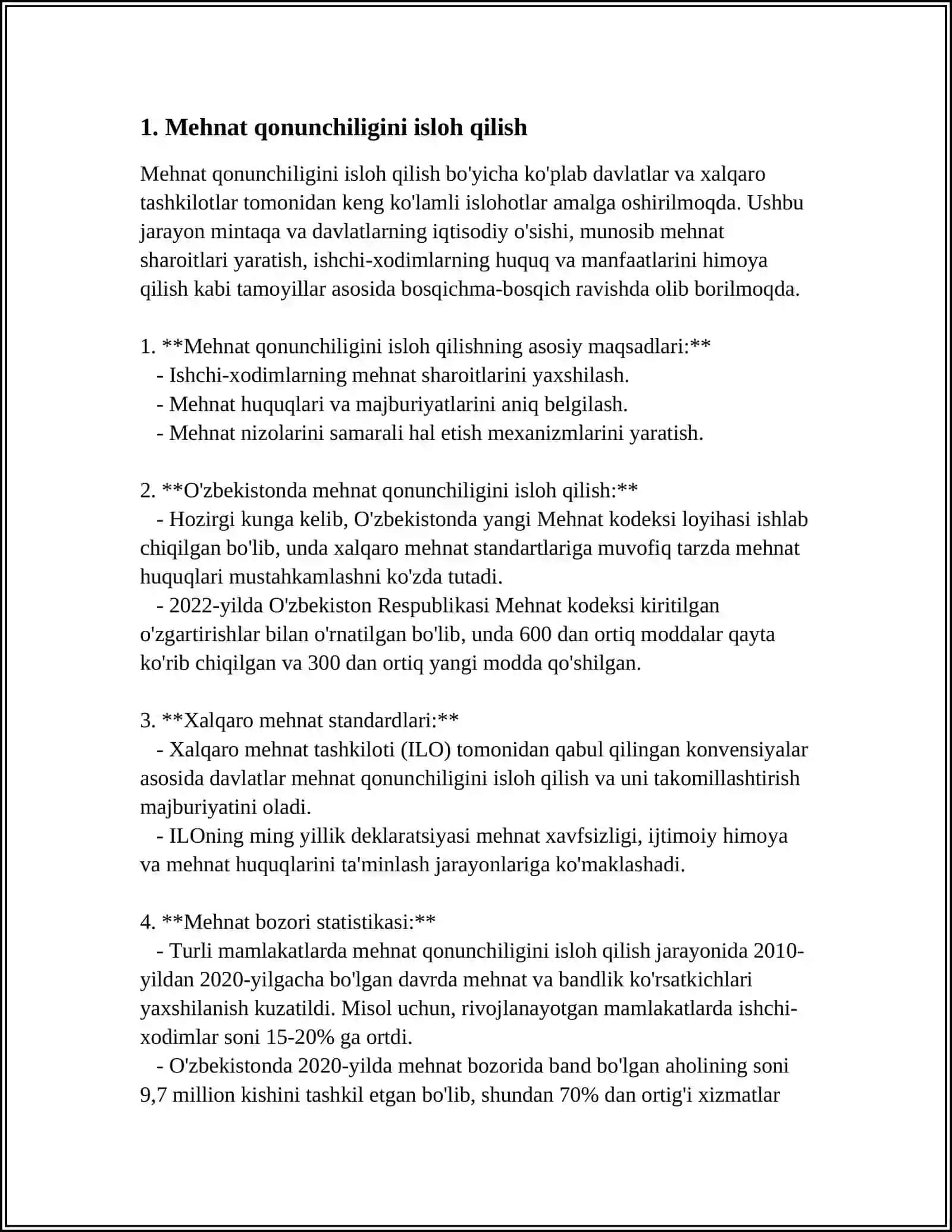 ISH YURITISHNI TAKOMILLASHTIRISHNING ASOSIY YO'NALISHLARI 4