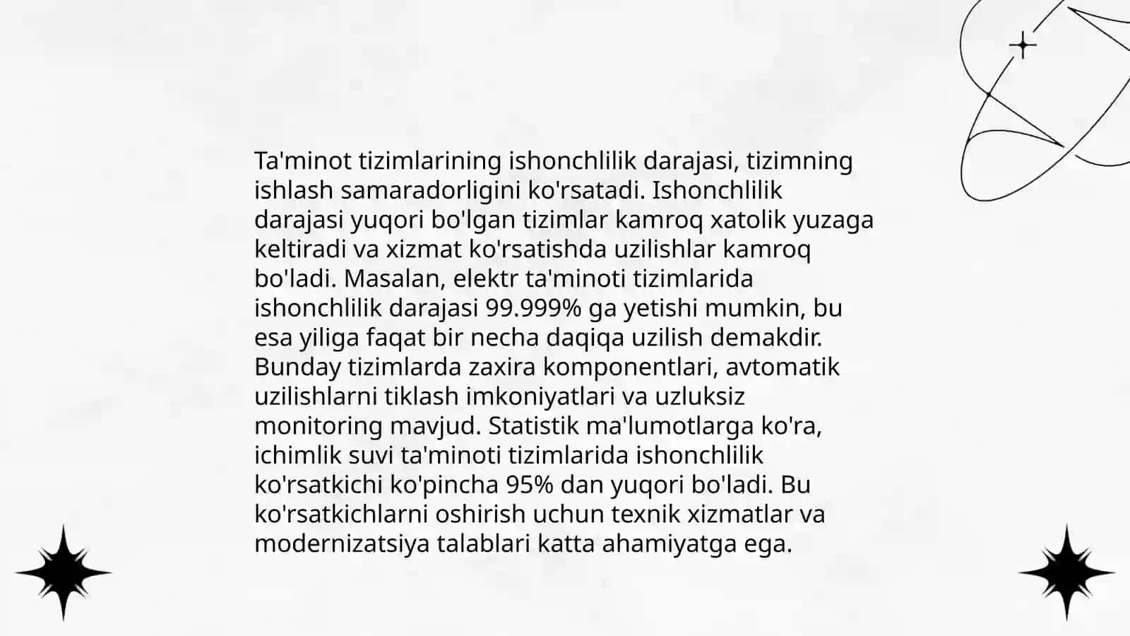 Elektr taminoti tizimininig ishonchliligini hisoblash usuli 4