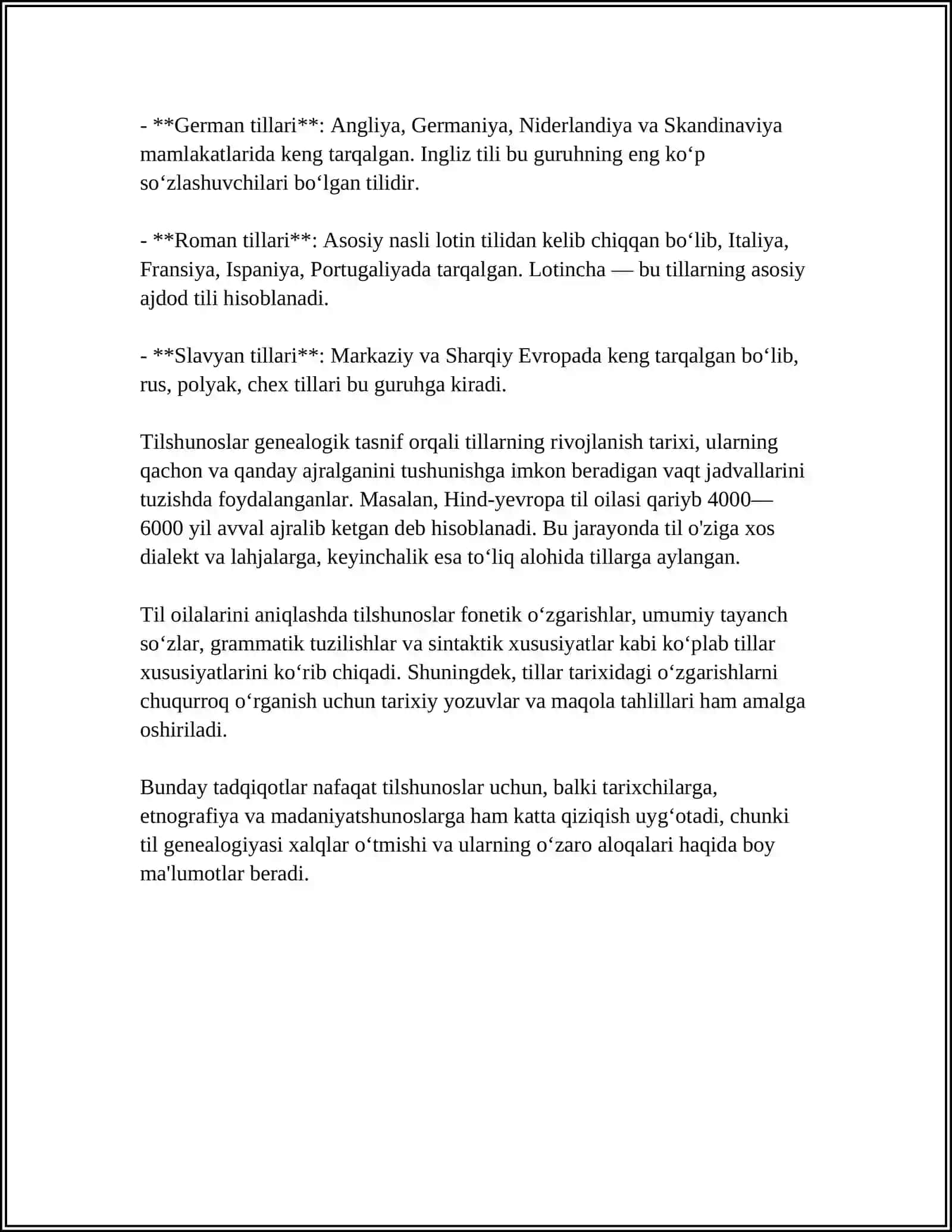 Tillarning geneologik tasnifi 4