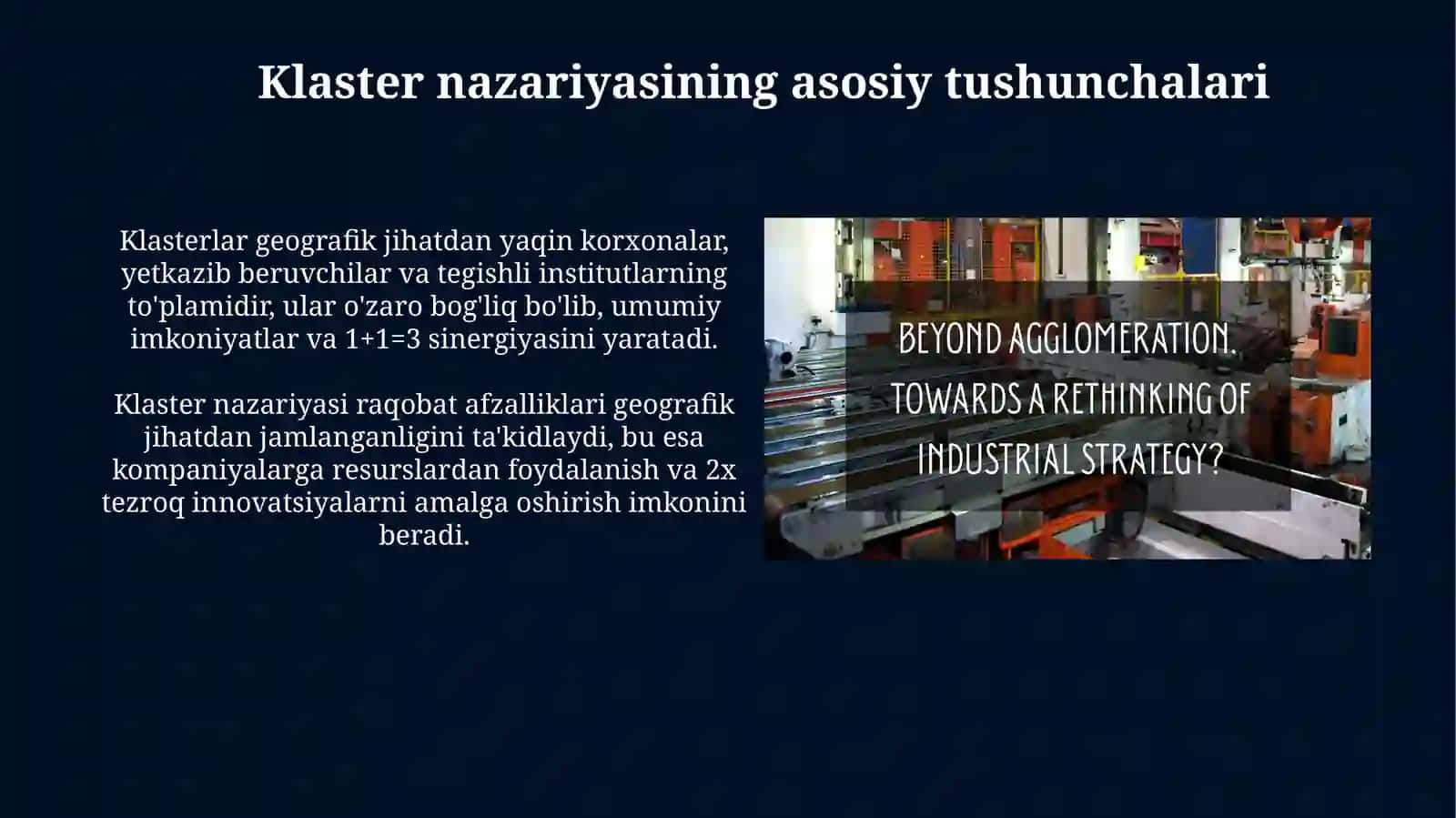 Iqtisodiyoʻsishniklasternazariyasivamintaqaviyinnovatsiontizimlarkonsepsiyasidagiroli 4