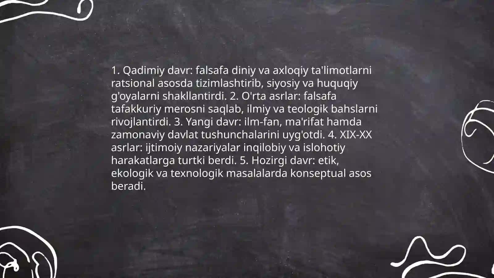 Falsafaning mohiyati jamiyat taraqqiyotidagi oʻrni 4