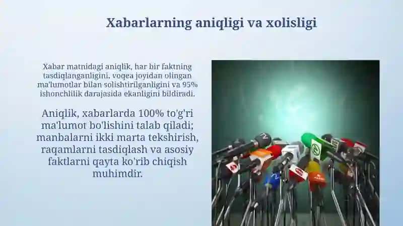 Publitsistik uslub. Ommaviy axborot vositalari tili 4