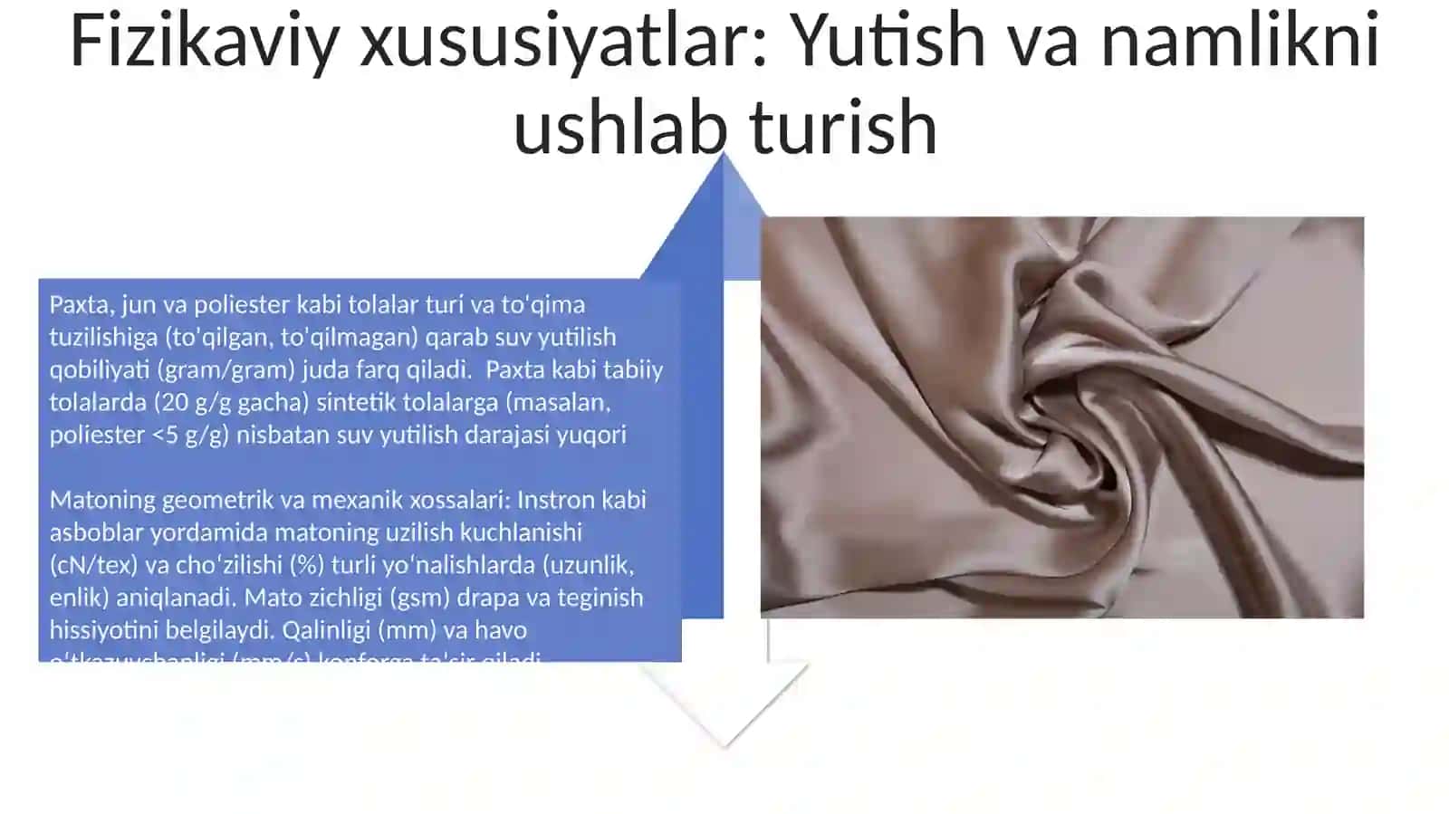 Matolarning silliqlik va tuklilik xossalari 4