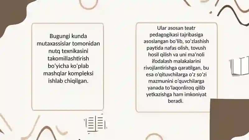 O‘qituvchi nutq texnikasi va nutq malakalari 4