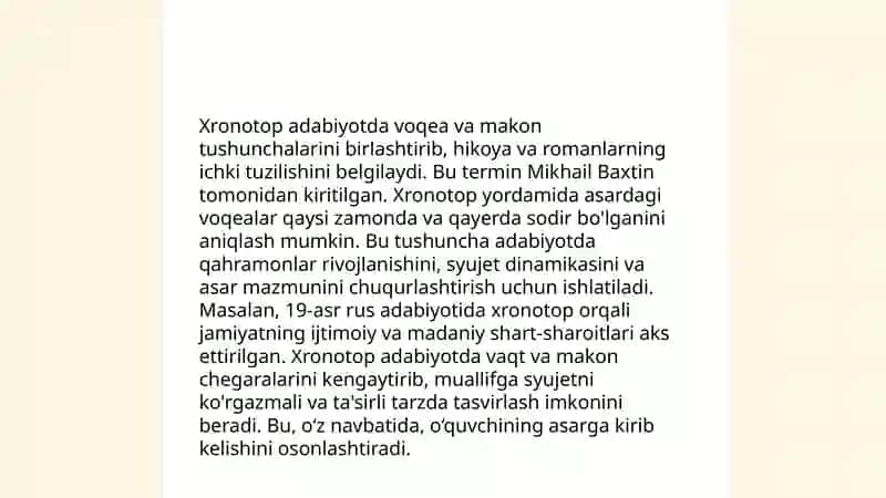 Badiiy asar xronotopi 4