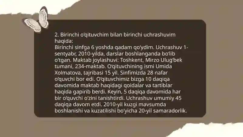 Mening birinchi oʻqituvchim 4