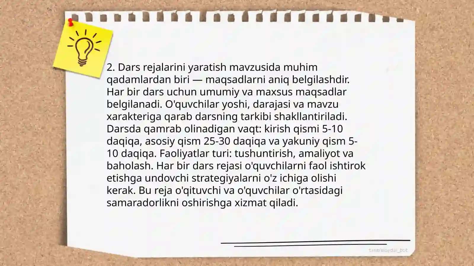 Oʻquv jarayonini loyihalashtirish 4