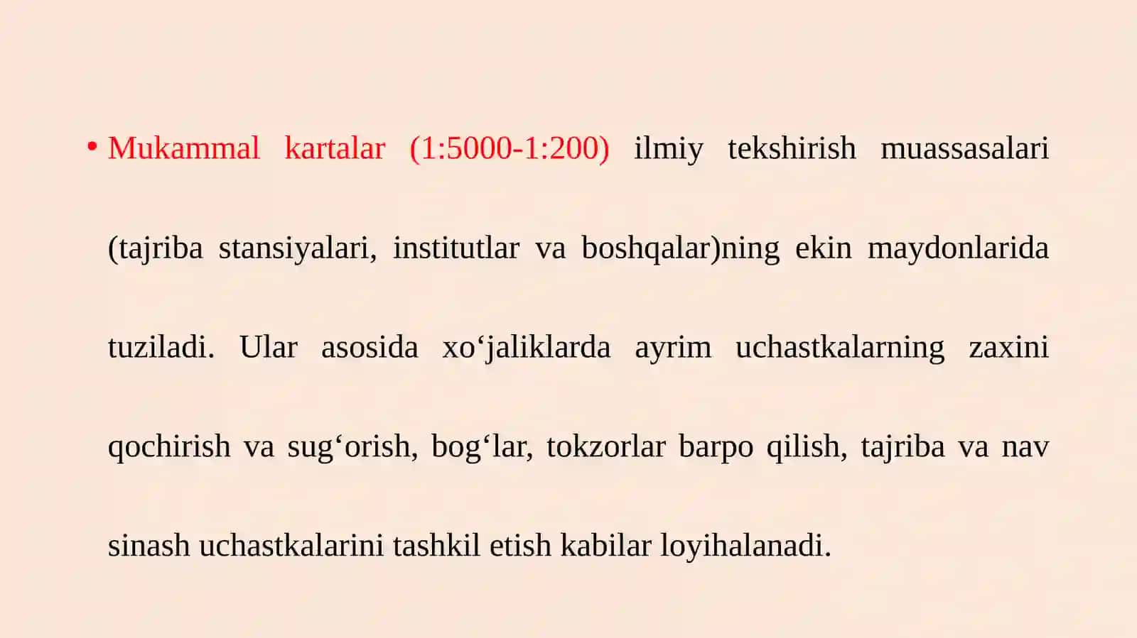 Tuproq xaritalari va ulardan qishloq xo`jaligida foydalanish 4