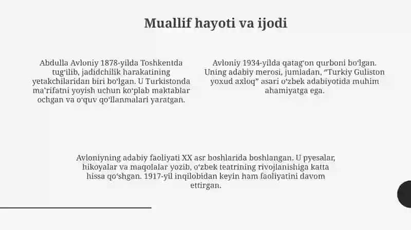 Turkiy Guliston yoxud axloq 4