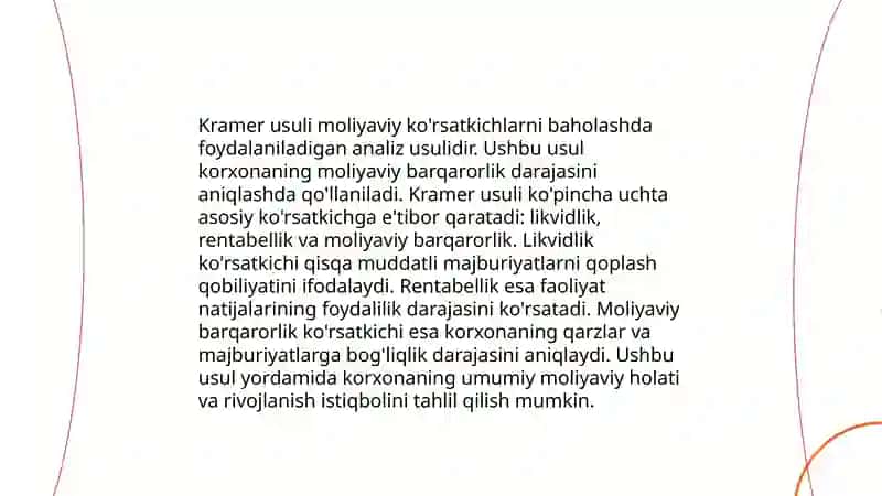 Chiziqli tenglamalar sistemasini yechishning Kramer Gauss va matritsalar usuli bir jinsli chiziqli tenglamalar sistemasini yeching 4