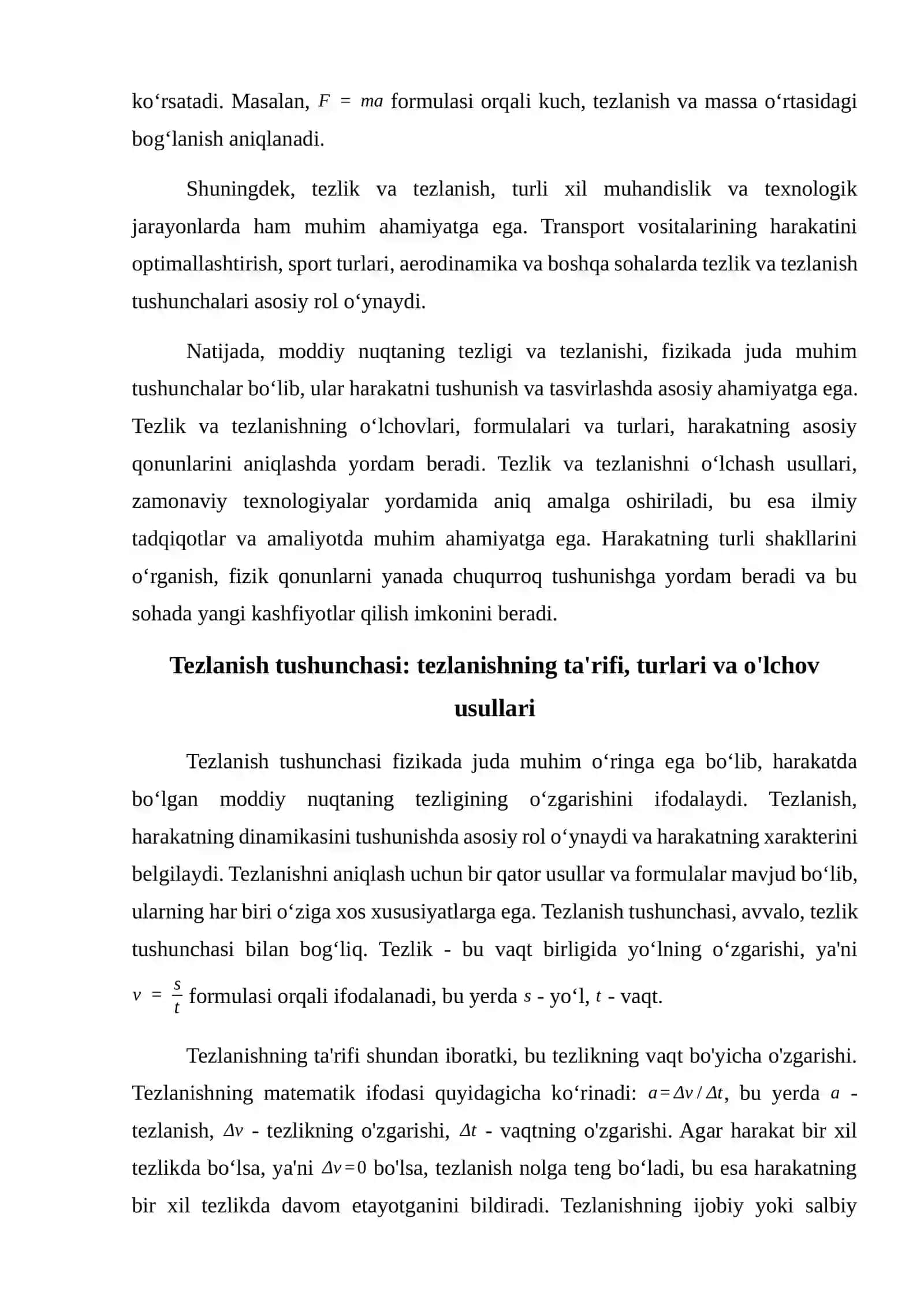 Moddiy nuqtaning tezligi va tezlanishini aniqlash (автовосстановление) 4