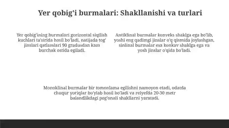 Tektonik harakatlar va Burmalar 4