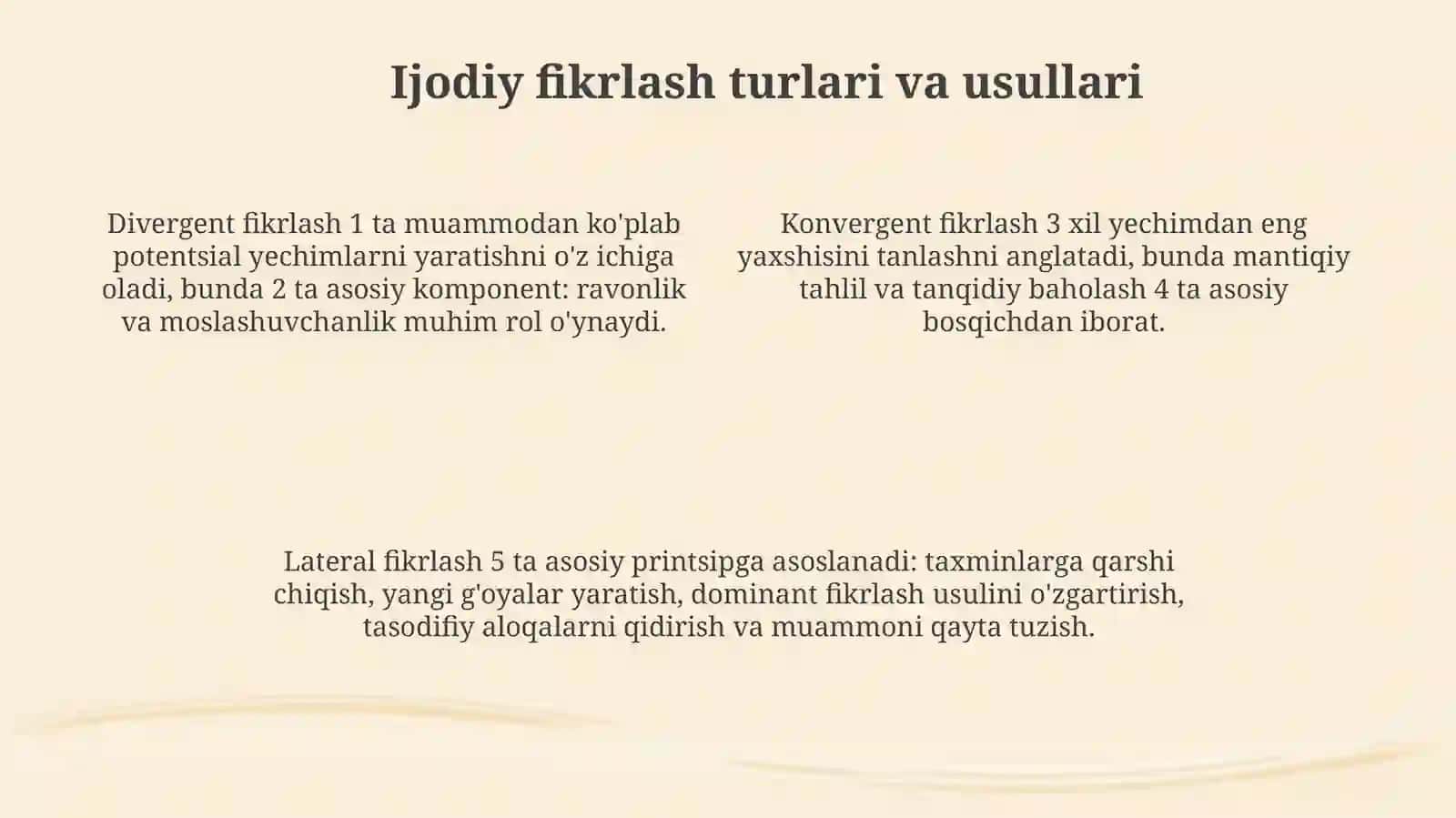 Kreativ fiklash va uni rivojlantirish yollari 4