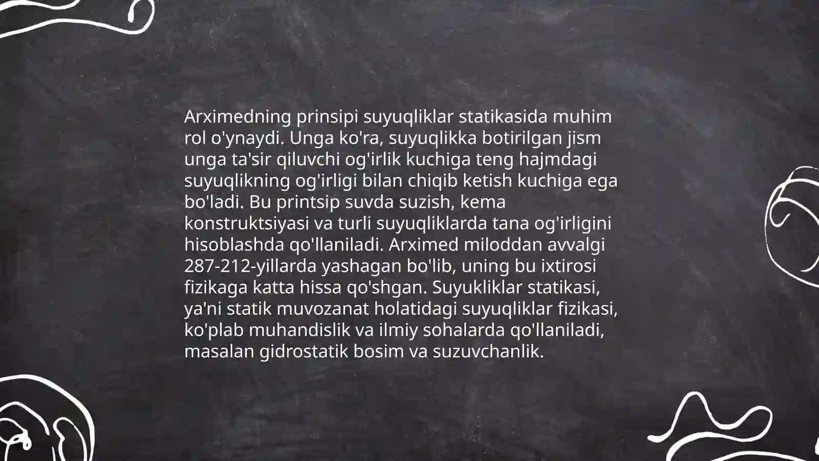 Arximedning suvga cho'mgan tosh haqidagi afsonasi 4